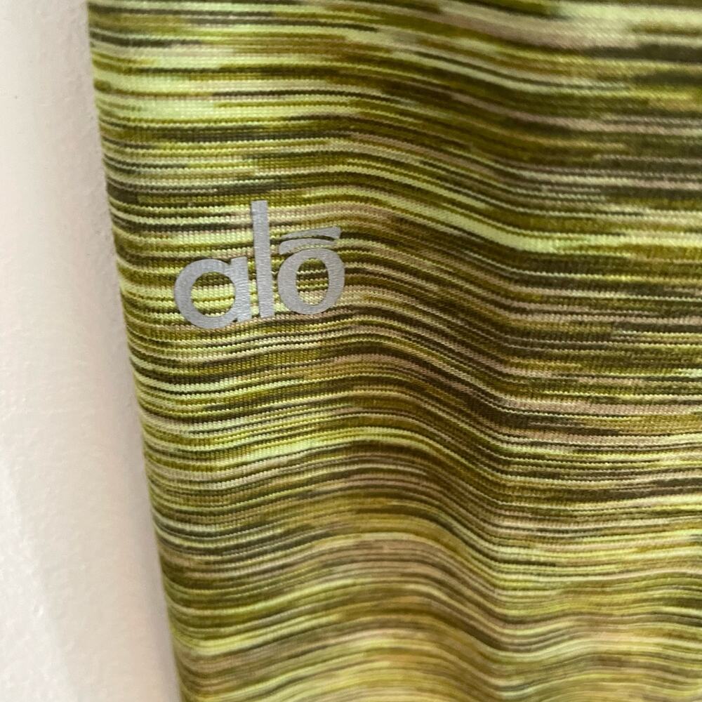 Alo Yoga Green Leggings M Womens Airbush Space Dye Athletic Athleisure Casual - Picture 4 of 4